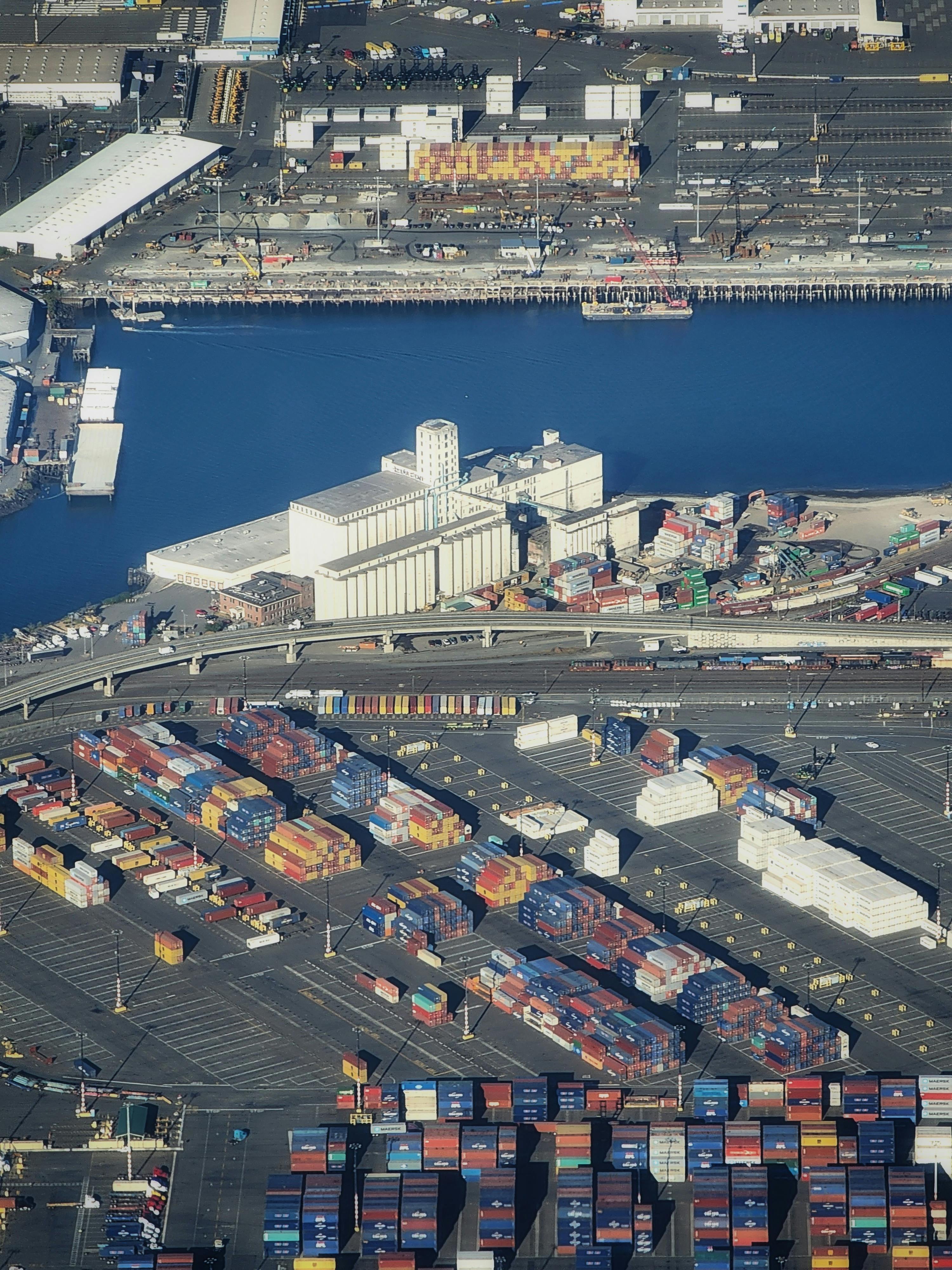 Port logistics and containers